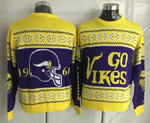 Nike Vikings Men's Ugly Sweater - Click Image to Close